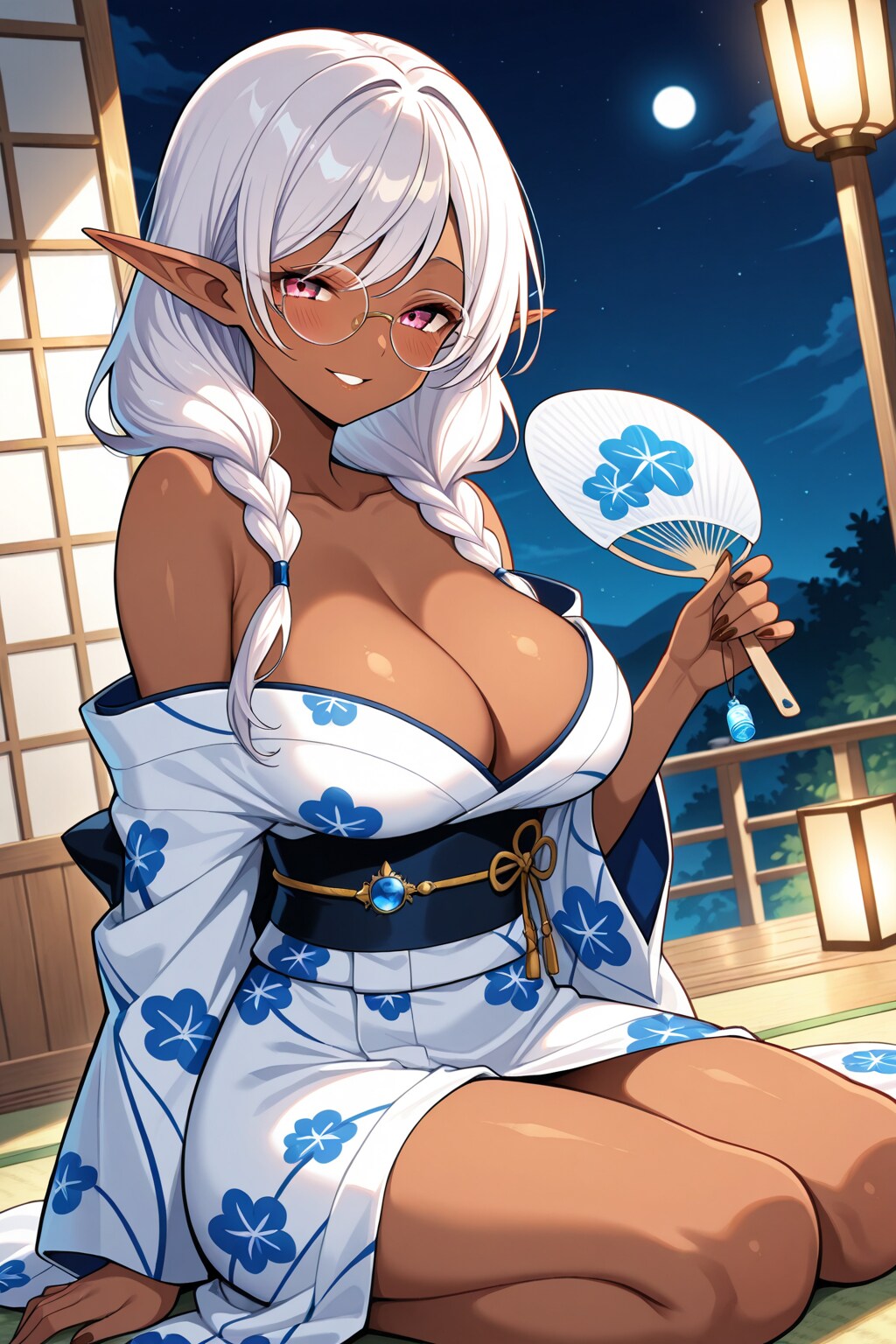 ダークエルフさんの夕涼み　その２