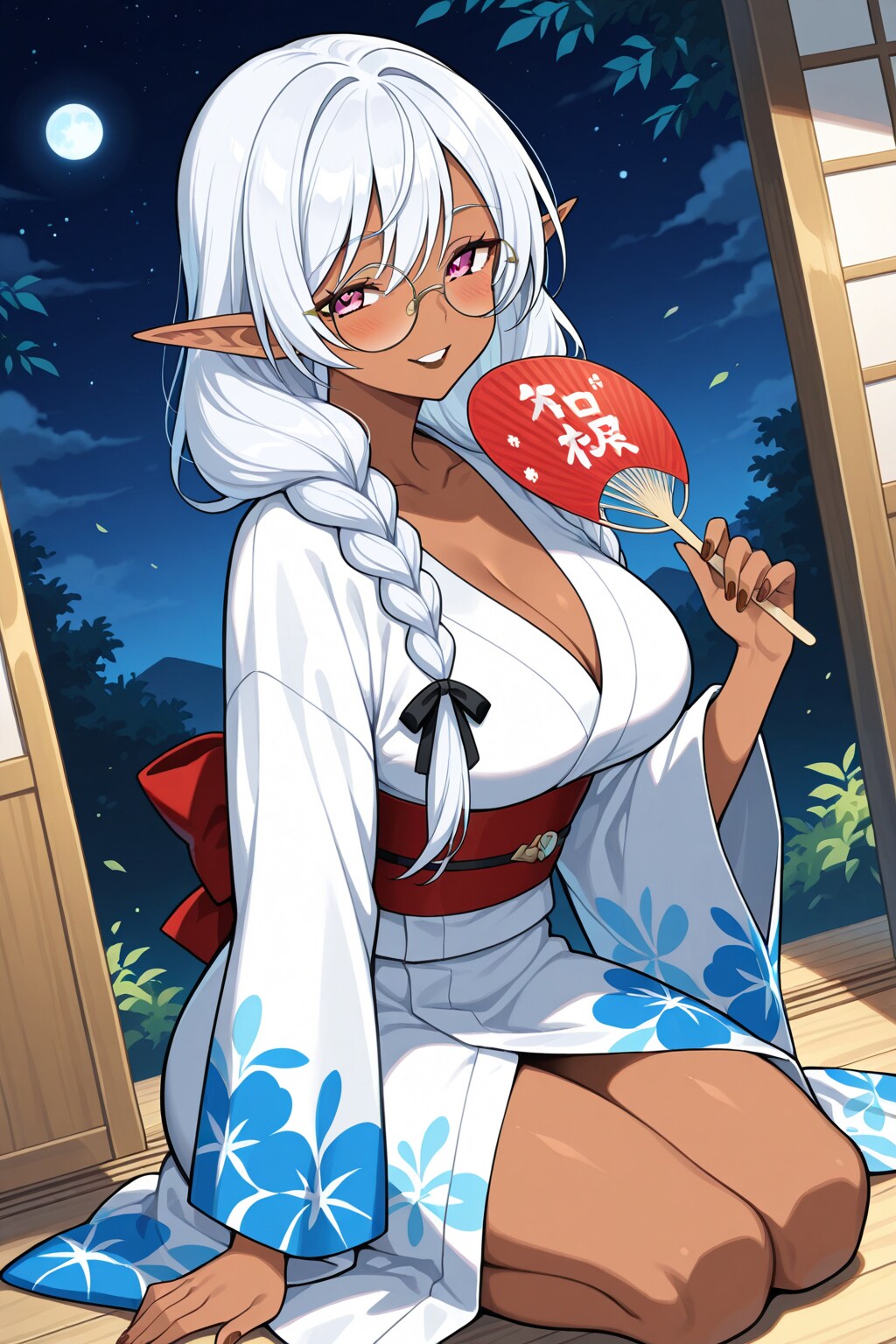 ダークエルフさんの夕涼み　その２