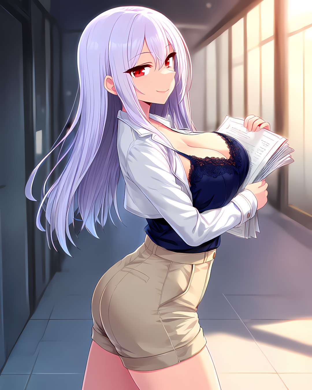 📚午後のひと踏ん張り！移動中のミレナさん
