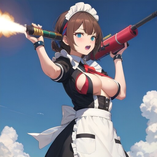 小さめ機能的おっぱいのメイド