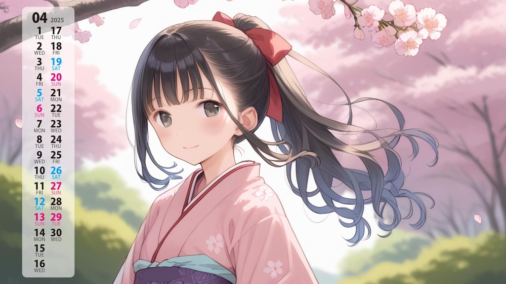 カレンダー作った