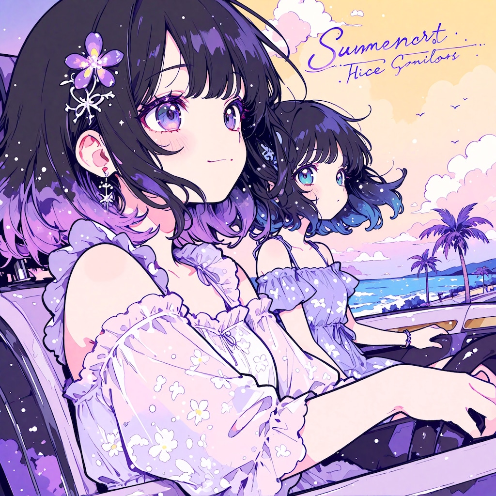 ポップなジャケット少女