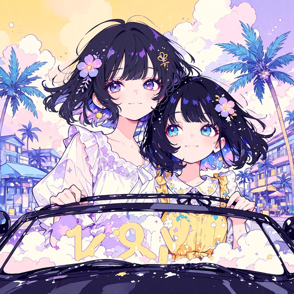 ポップなジャケット少女