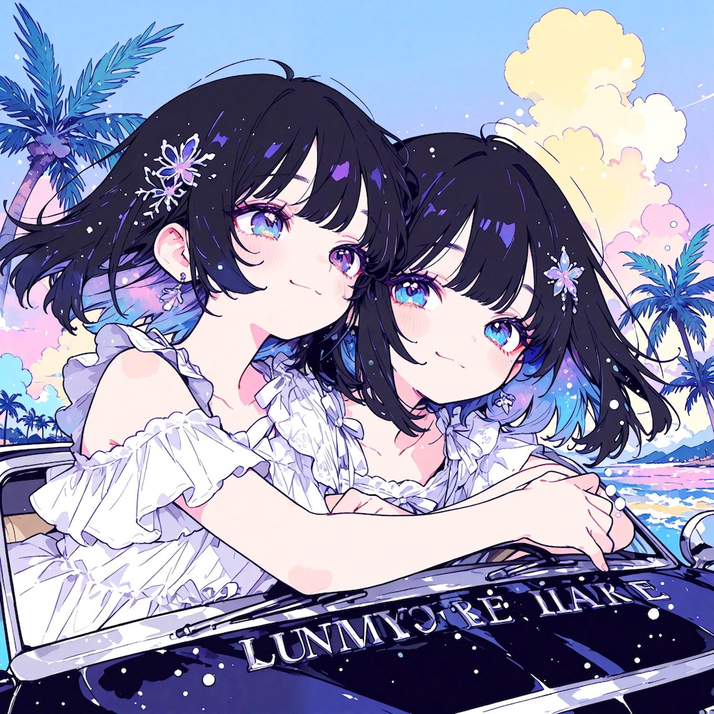 ポップなジャケット少女