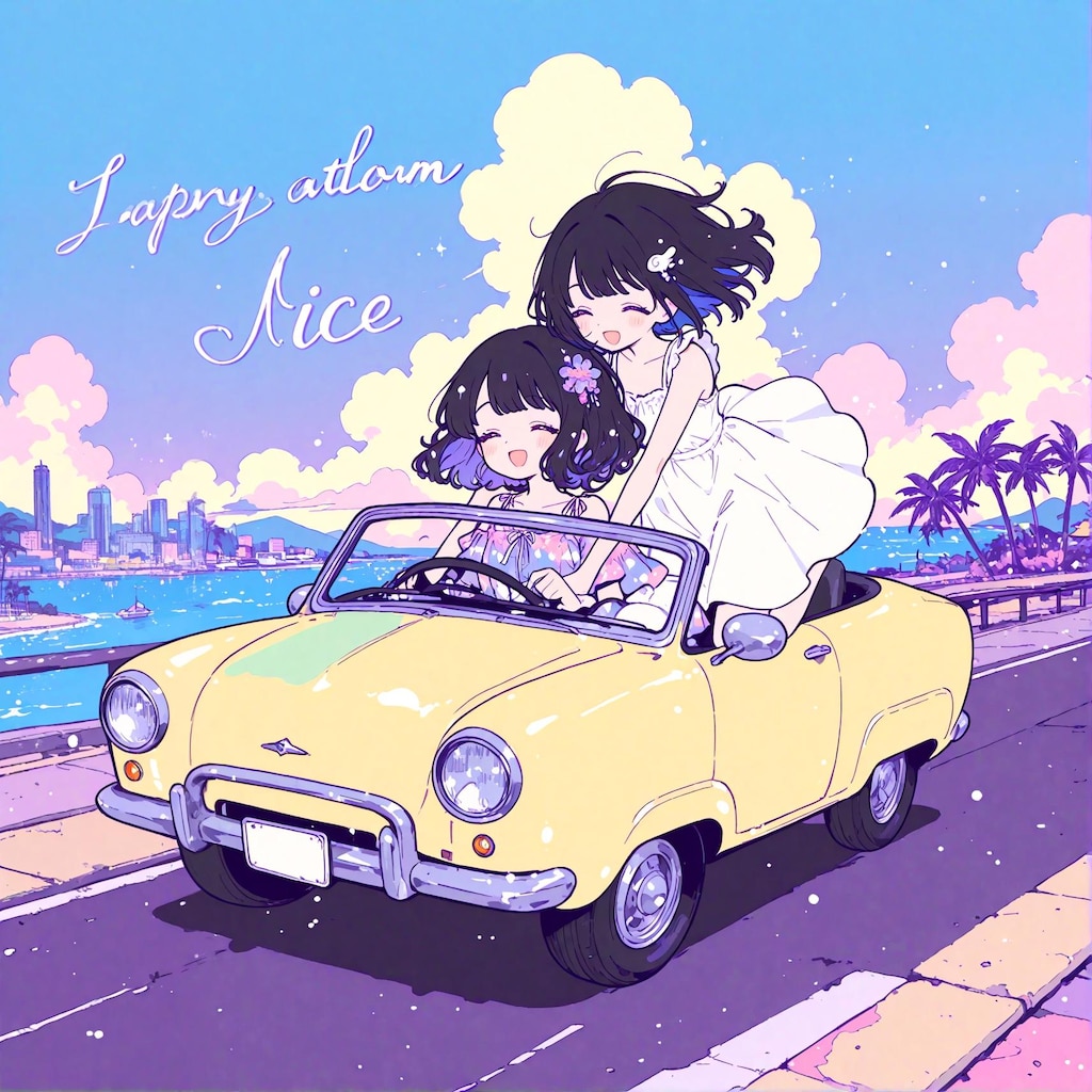 ポップなジャケット少女