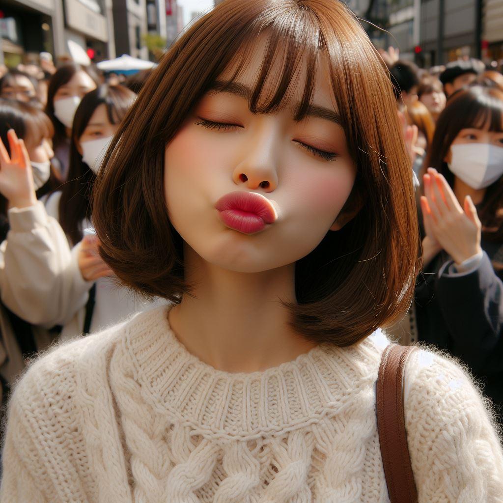 ここでキスして