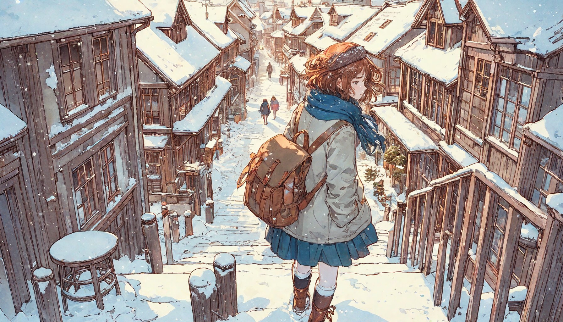 雪と少女98 | の人気AIイラスト・グラビア