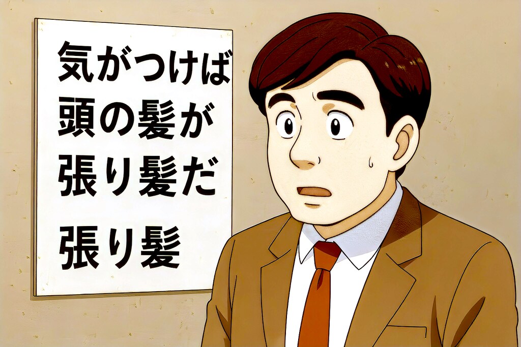 貼り髪　五七五