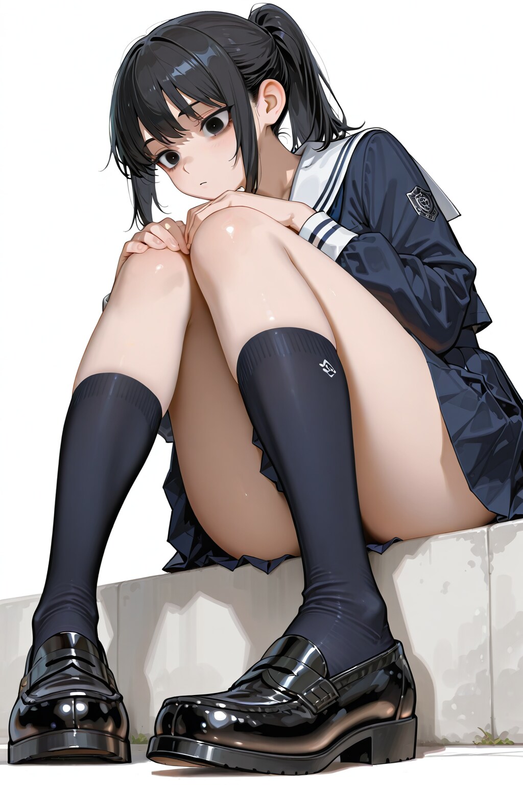 セーラー服とポニーテール
