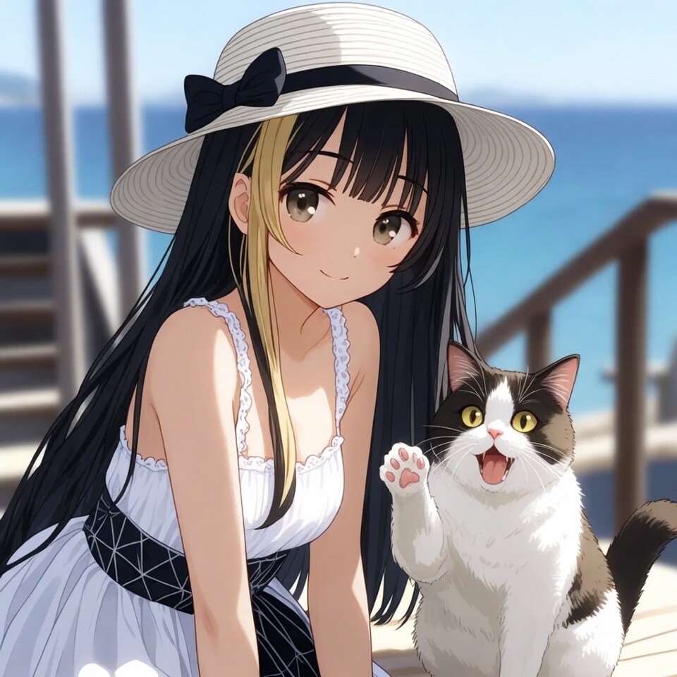 ねこと少女 | の人気AIイラスト・グラビア