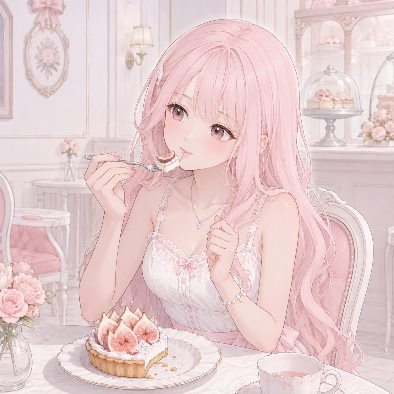 いちじくのタルト（ピンクちゃん） | の人気AIイラスト・グラビア