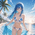 水着のイスカ姫 3枚目