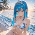 水着のイスカ姫 2枚目