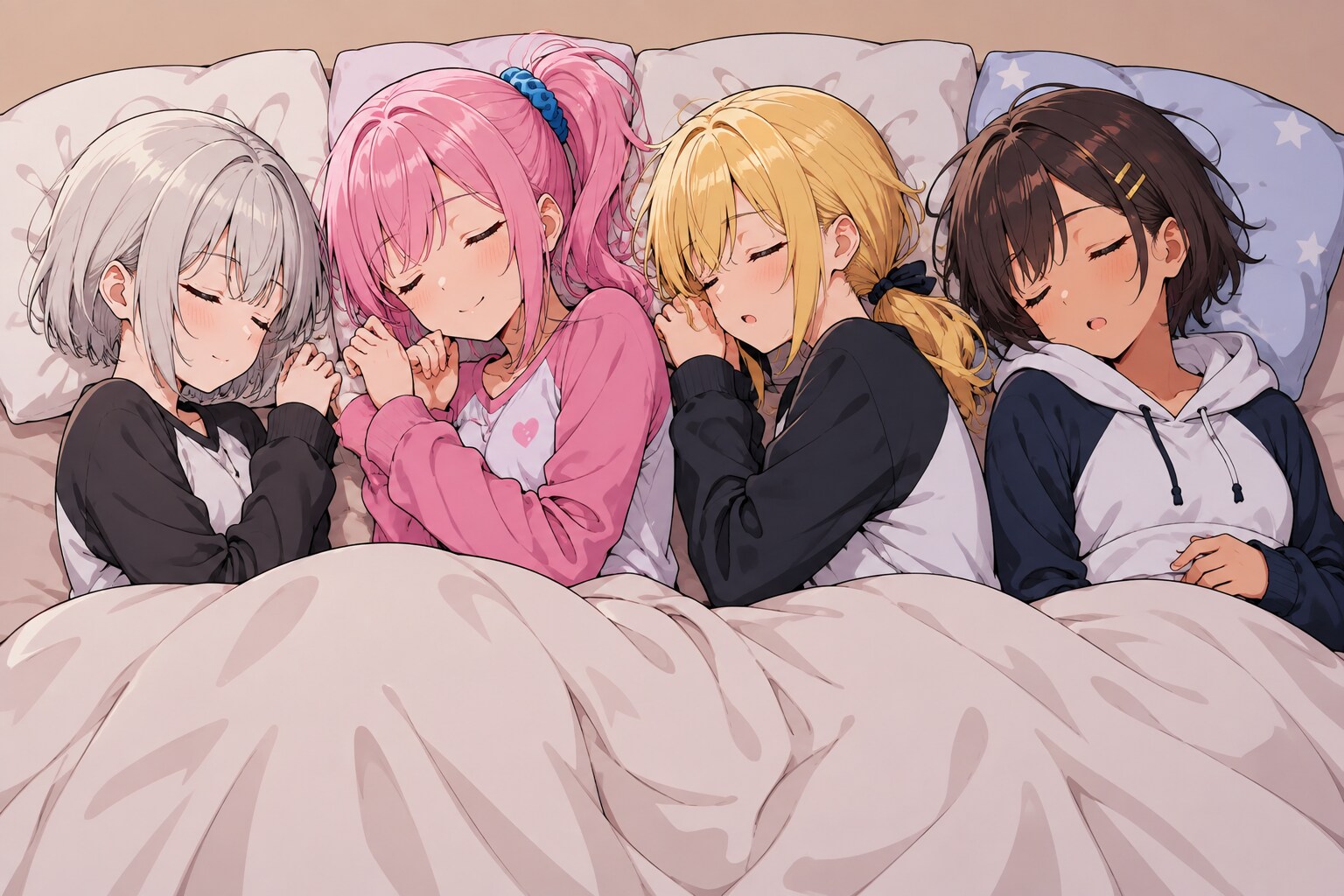 仲良くお昼寝 | の人気AIイラスト・グラビア