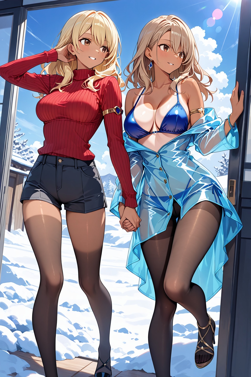 季節感ズレちゃってるお姉さんたち♡