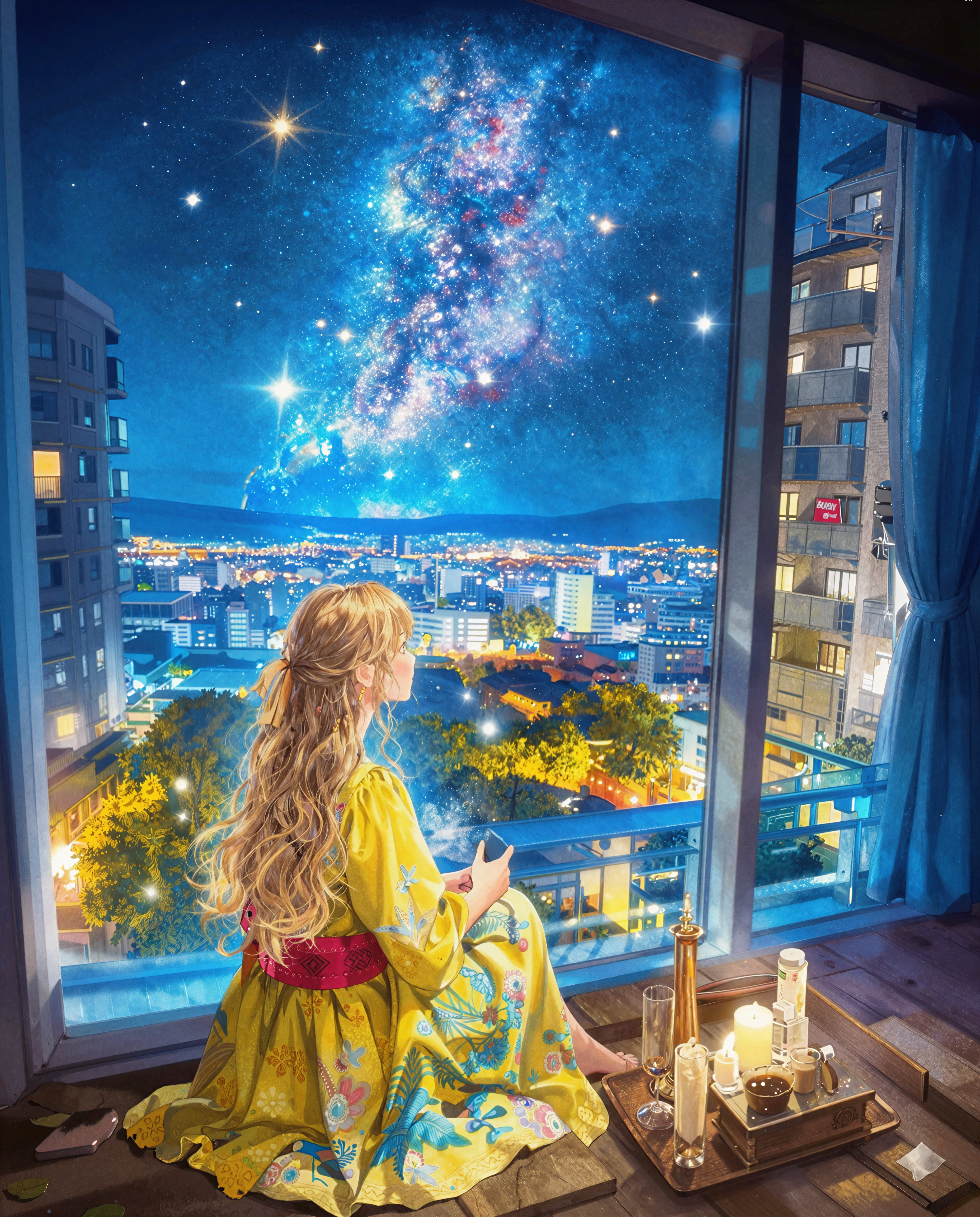 星屑が降る部屋 | の人気AIイラスト・グラビア