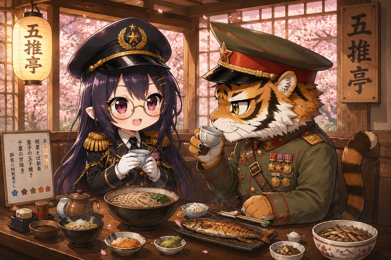 久世っちと亡命アムールトラのデート | の人気AIイラスト・グラビア