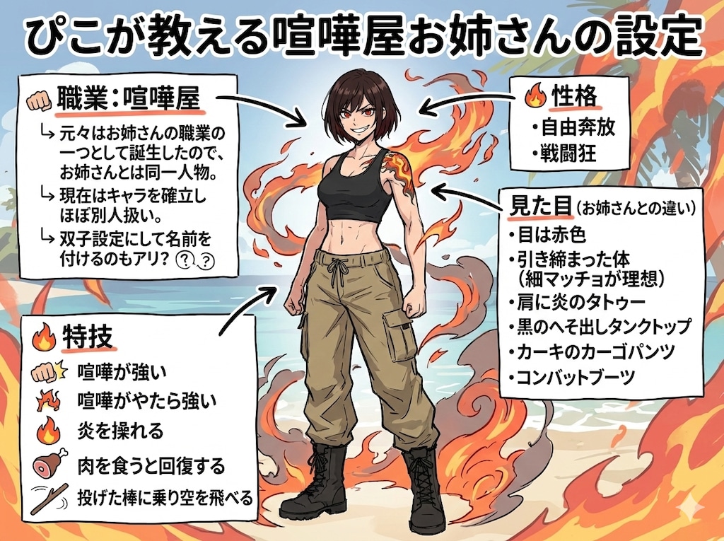 喧嘩屋お姉さんの設定紹介
