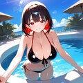 夏が終わってもやっぱり水着♪　ビキニの娘♡ 2枚目