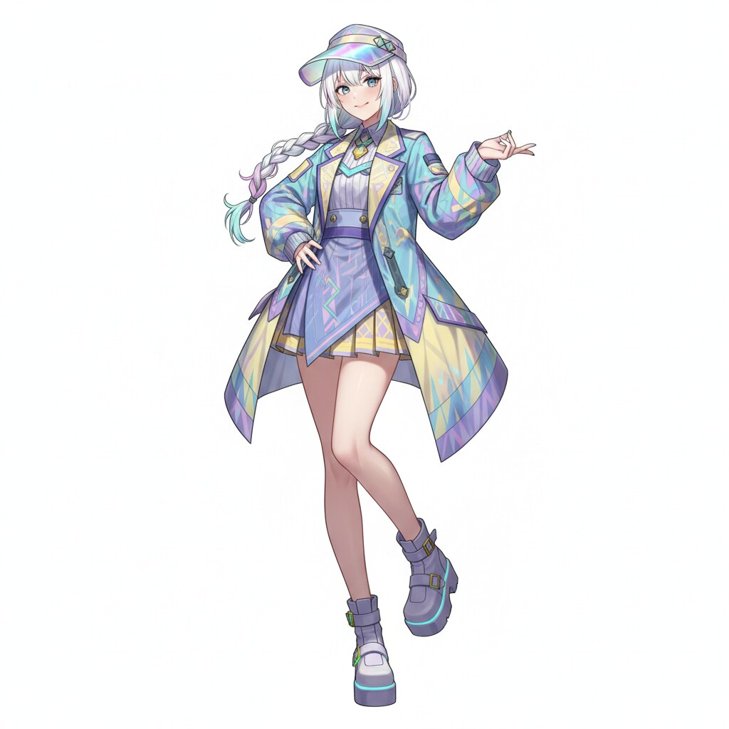 白髪の可愛い女の子【360】