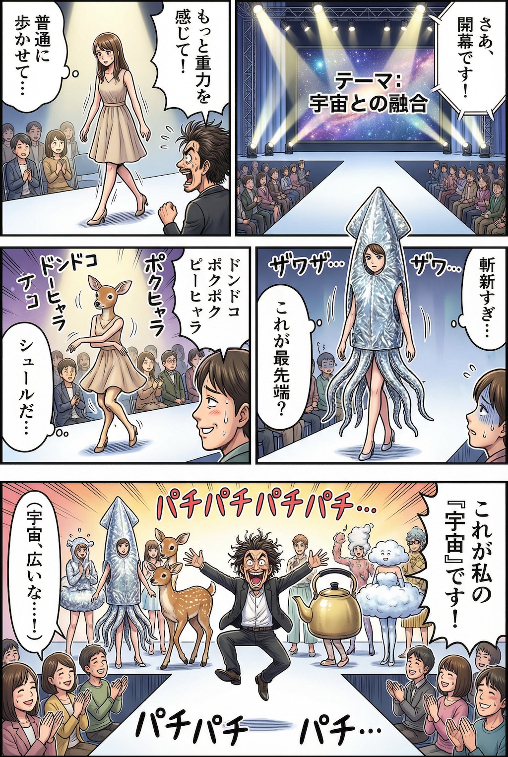 AI丸投げファッションショー漫画