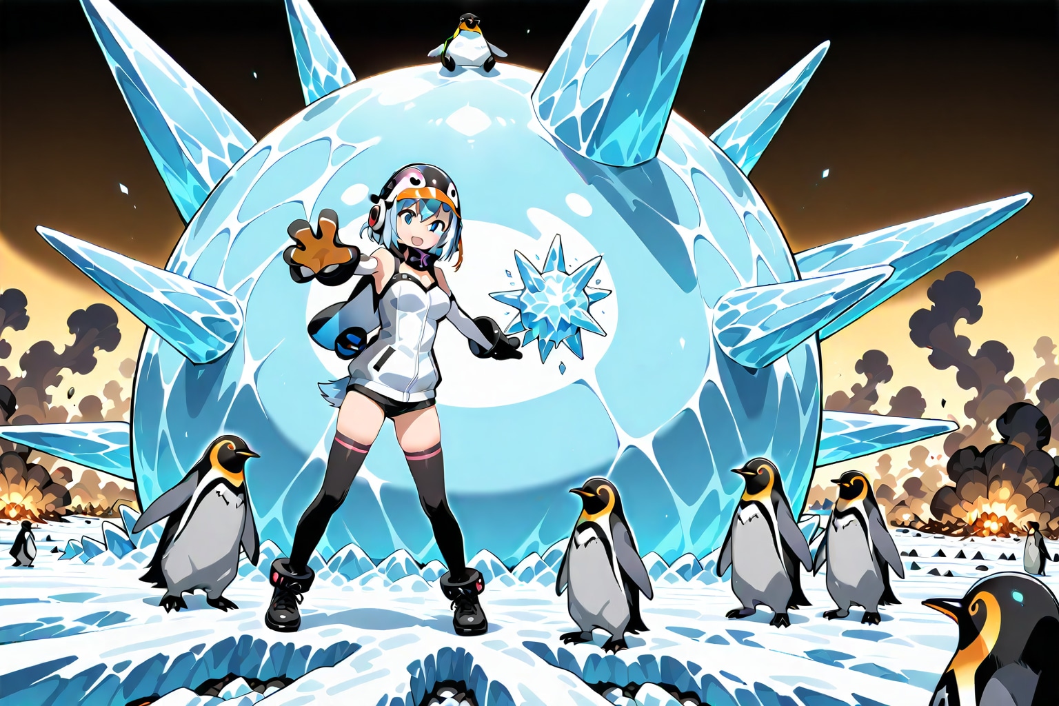 ペンギン隊旅館を壊す | の人気AIイラスト・グラビア