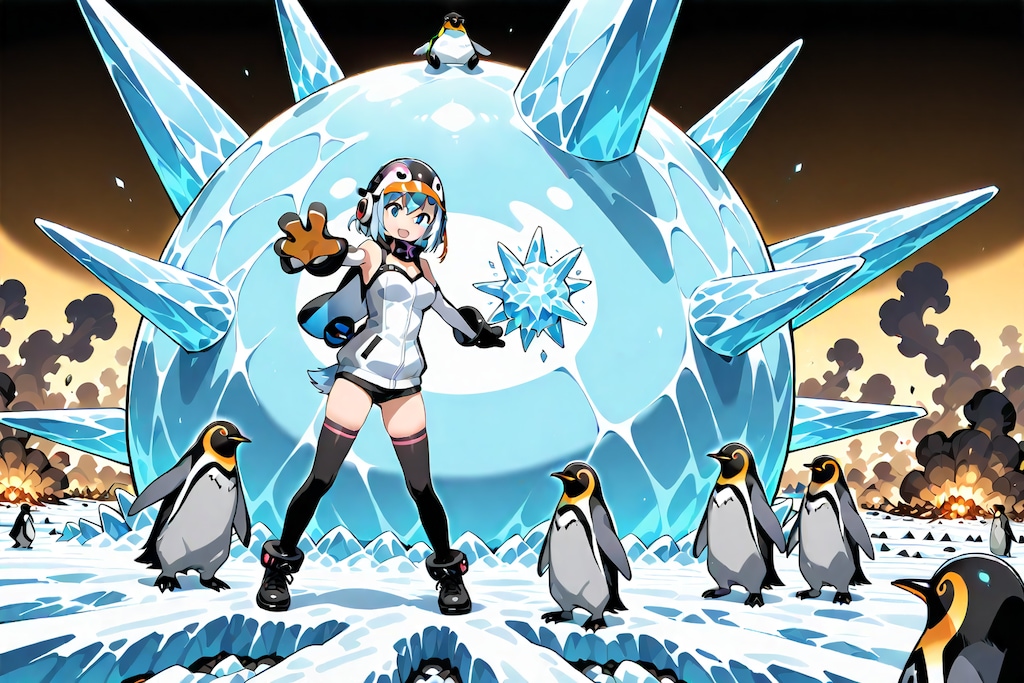 ペンギン隊旅館を壊す