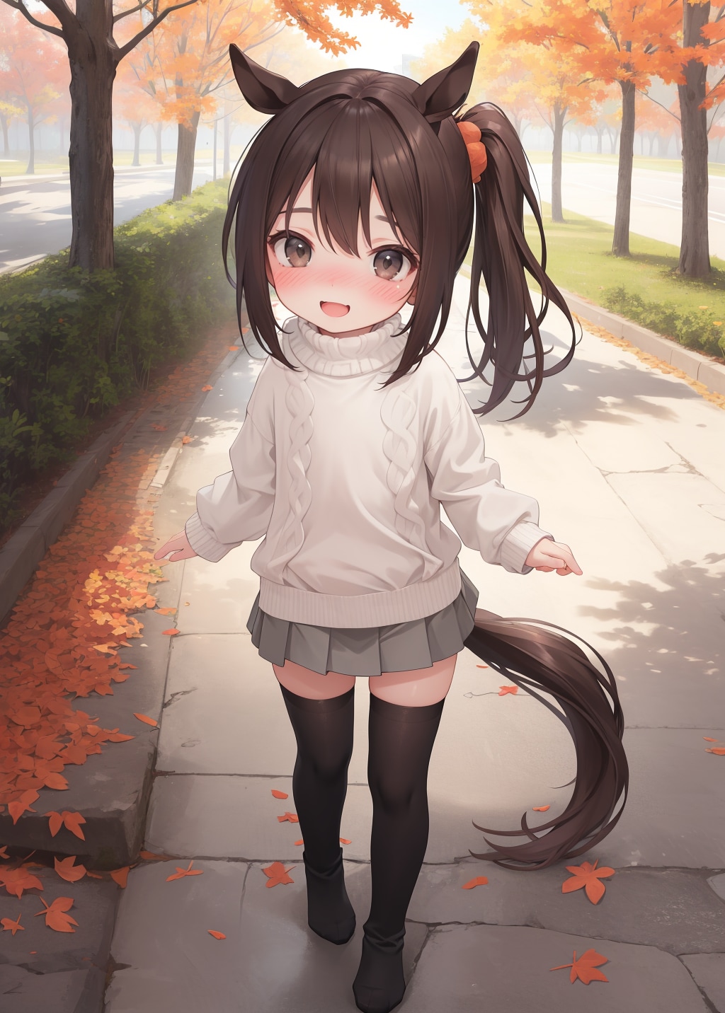 ぱぱ～っ靴下で歩くの気持ちいいよ～♪ | の人気AIイラスト・グラビア