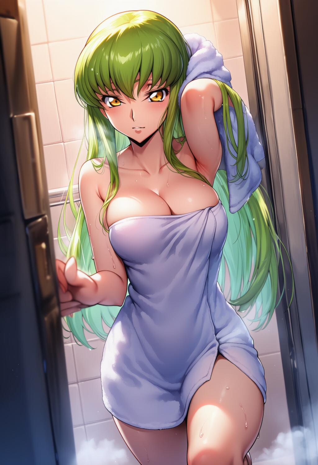 濡れた髪の残響 ― The Sound of a Soft Gaze