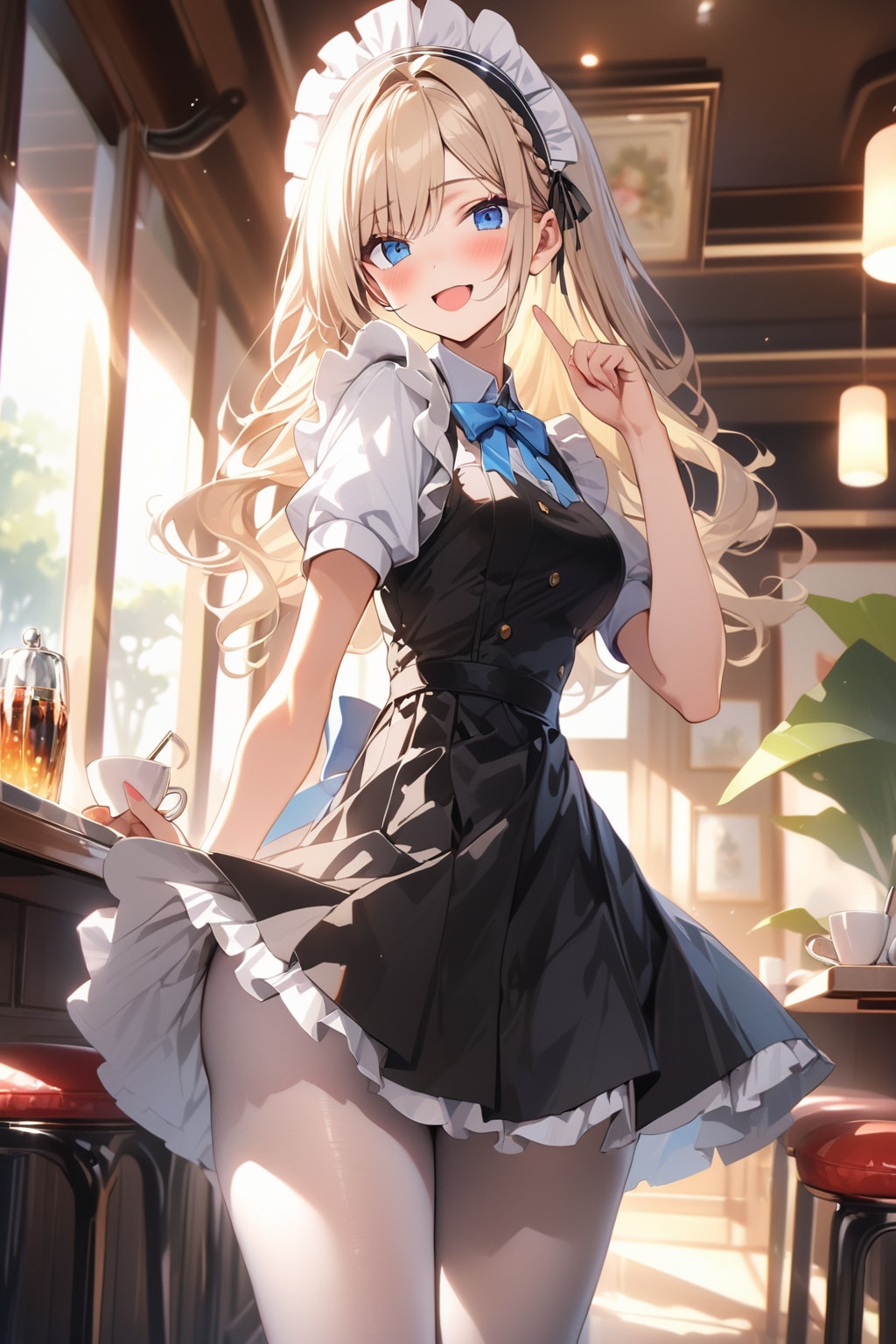 金髪メイド４ | の人気AIイラスト・グラビア