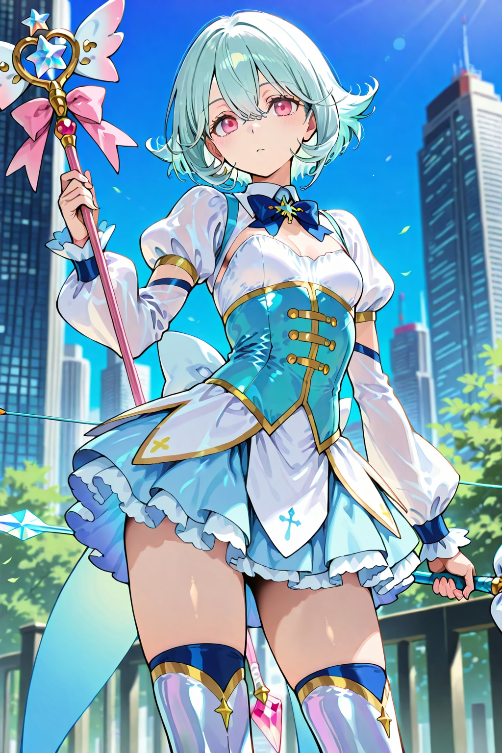 かおりちゃん　魔法戦士コスプレ | の人気AIイラスト・グラビア