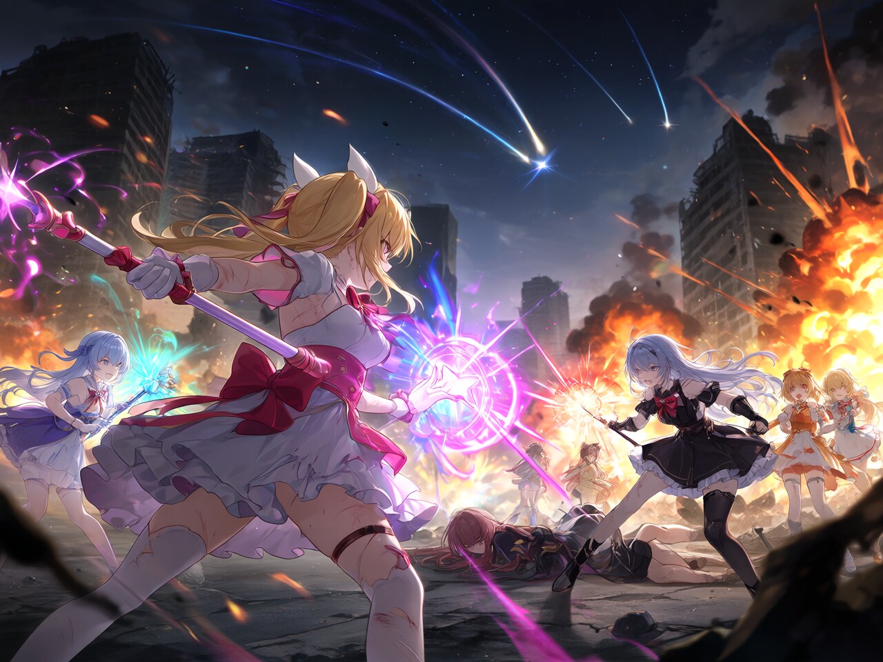 魔法少女大戦勃発 | の人気AIイラスト・グラビア