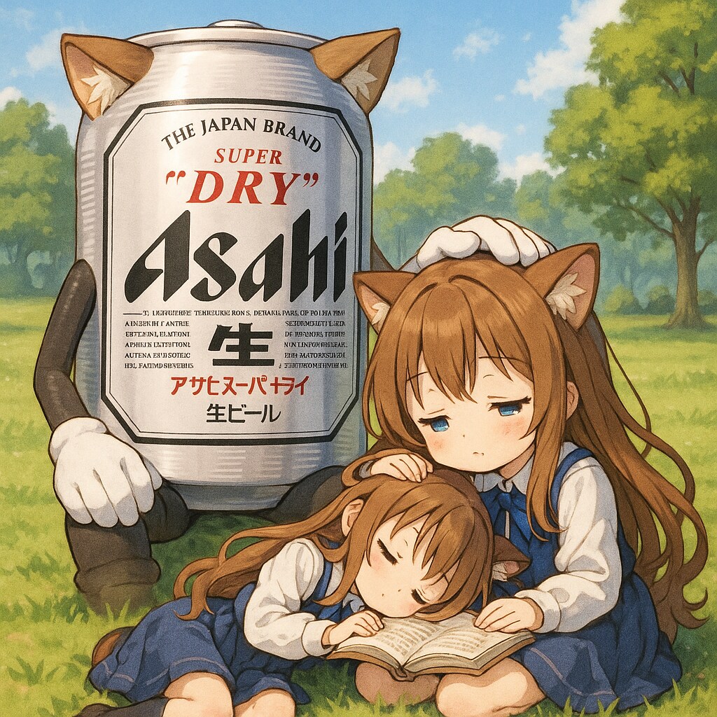 公園でのんびり本を読む小さな女の子