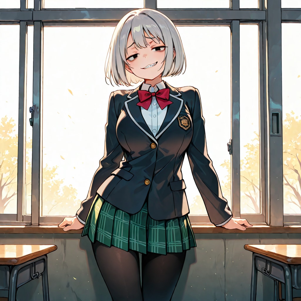 春の授業前、少しだけ柔らかくなった彼女 | の人気AIイラスト・グラビア