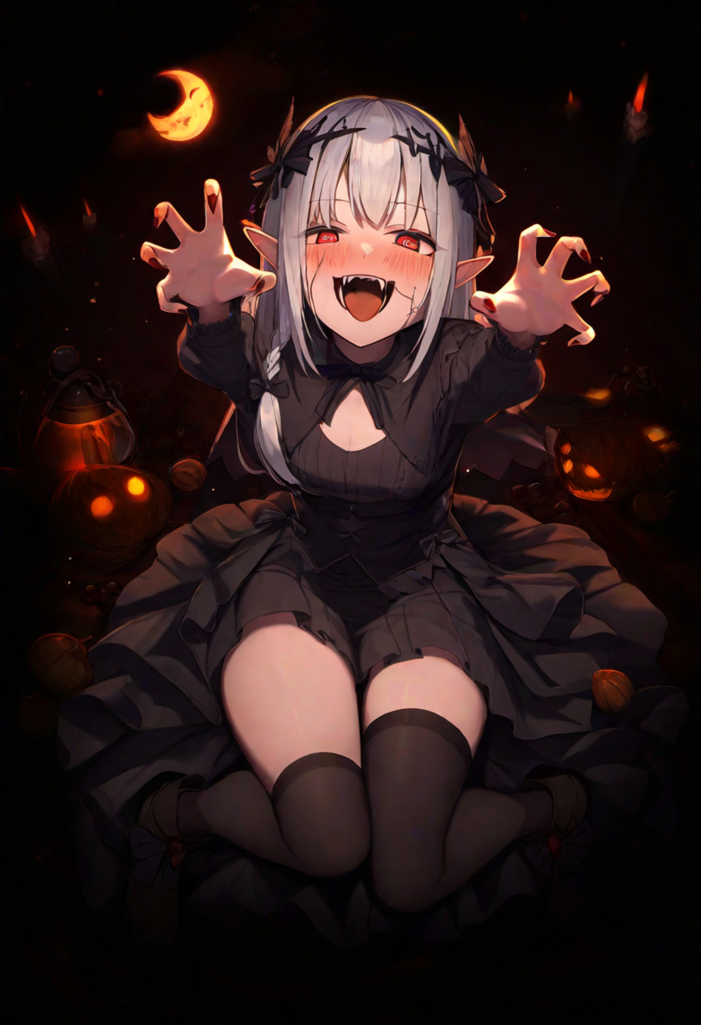 エルフさんの怖い夜