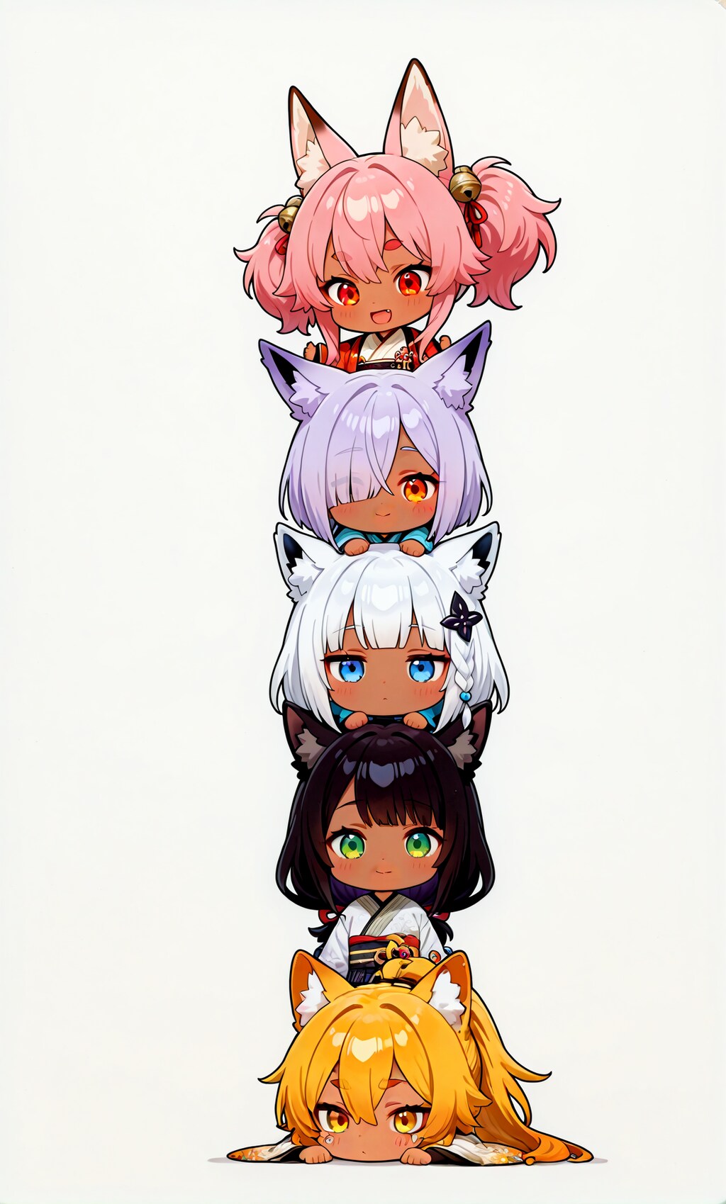 ５人版うちの子タワー