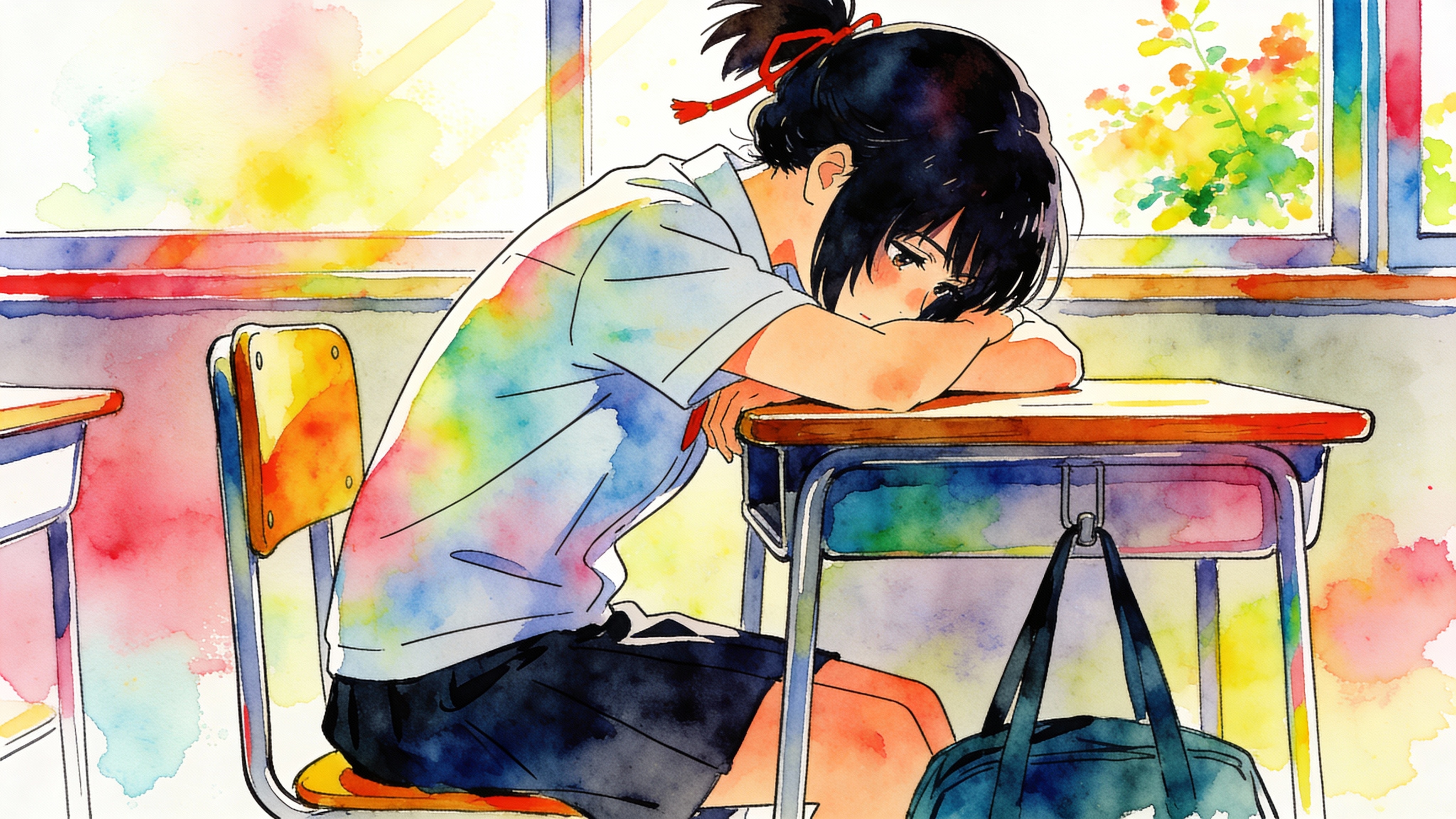 椅子に座る少女③ | の人気AIイラスト・グラビア