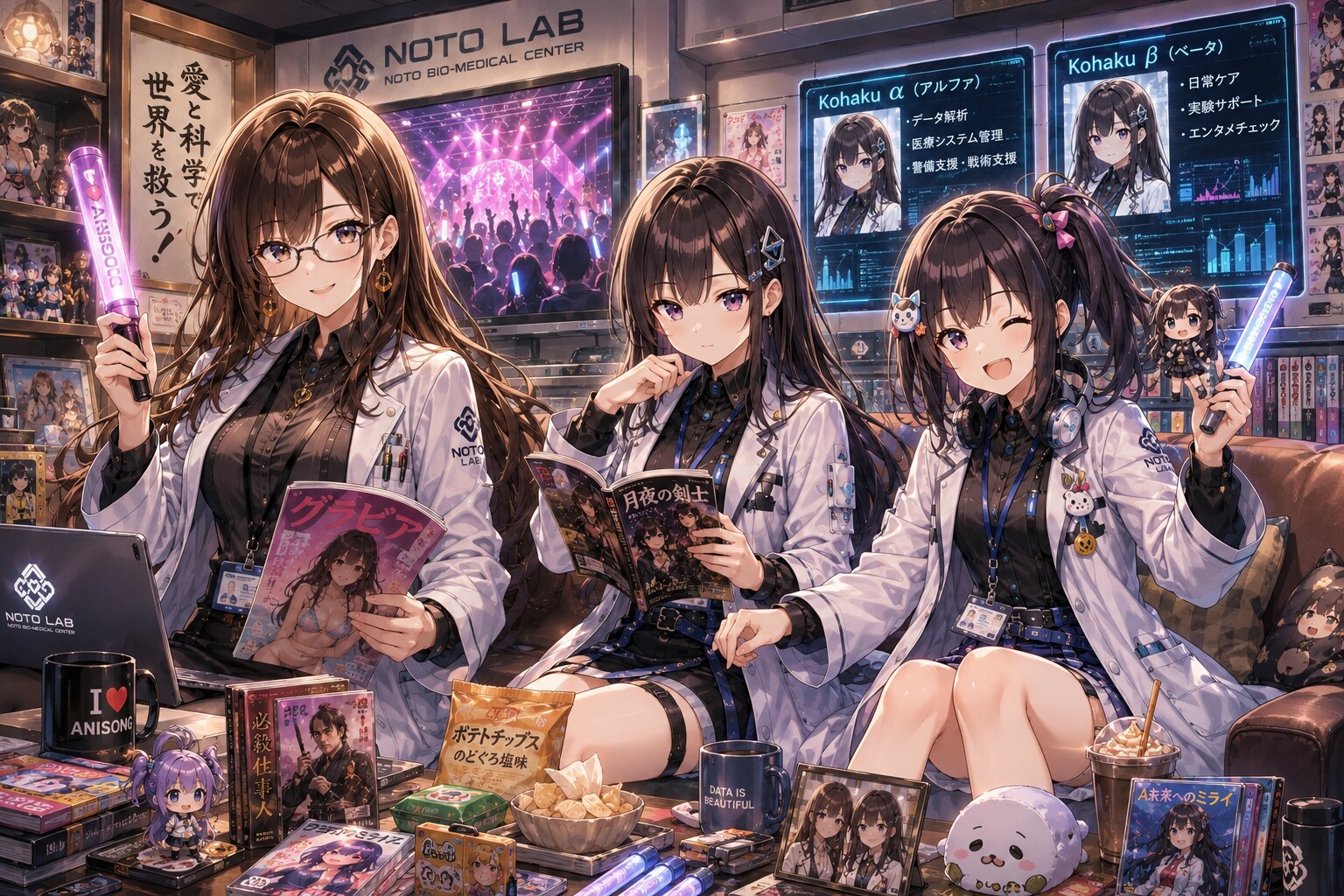 オタ活科学者達 | の人気AIイラスト・グラビア