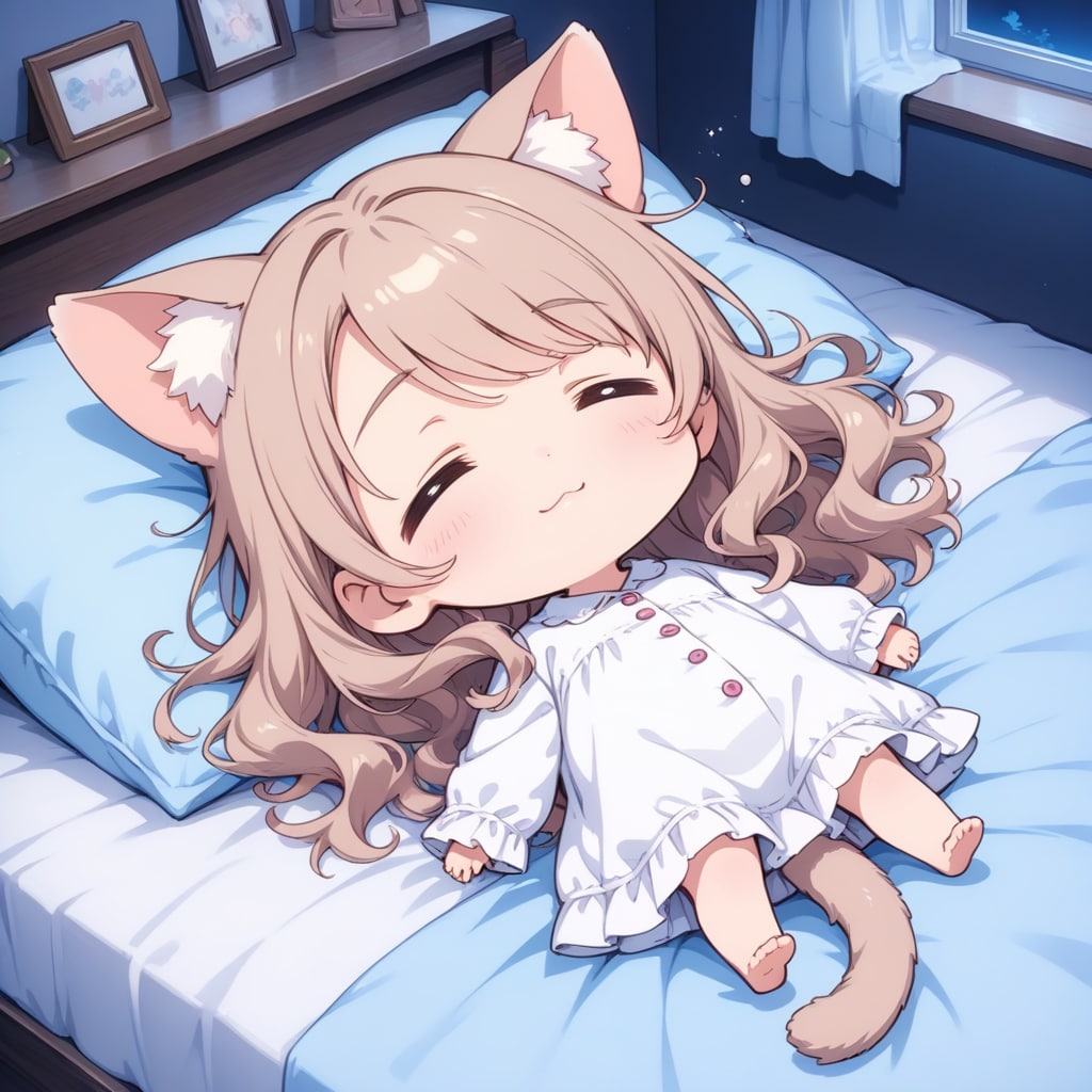 おやすみにゃんです💤 | の人気AIイラスト・グラビア