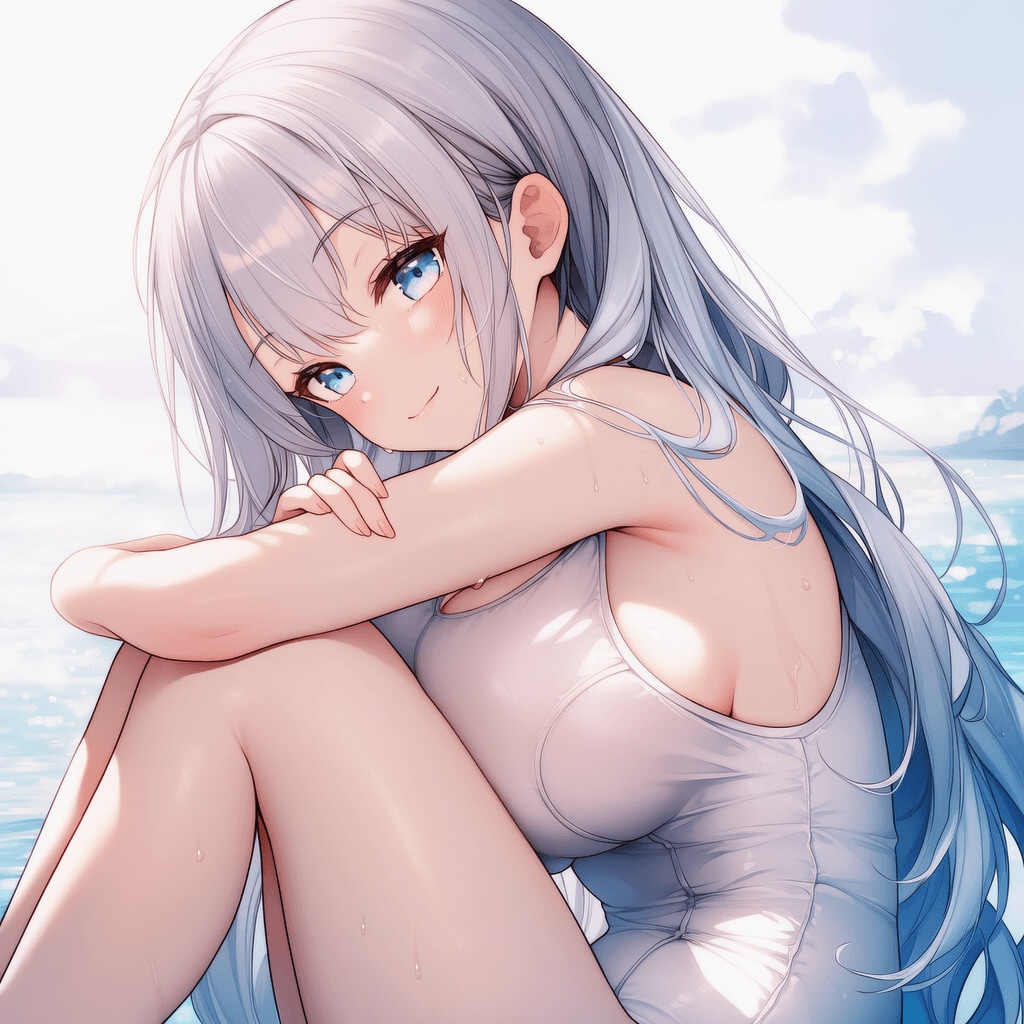 白く白い女の子