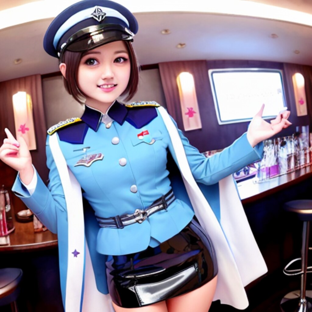 軍服コスプレ美少女