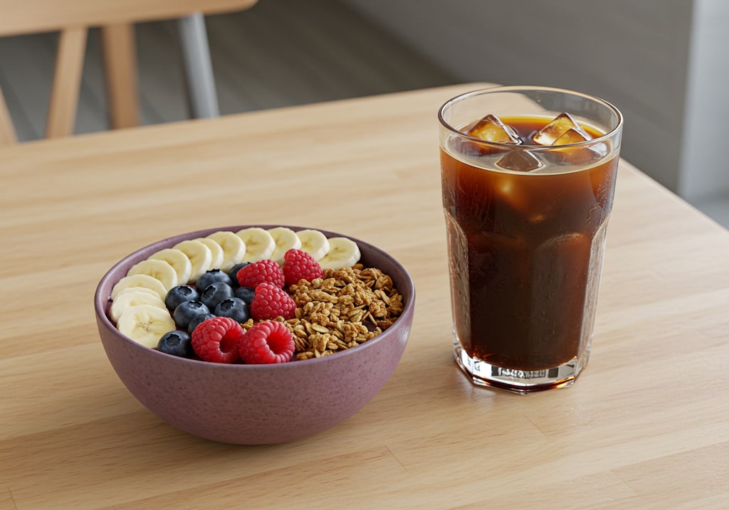 デザートのアサイーボウル