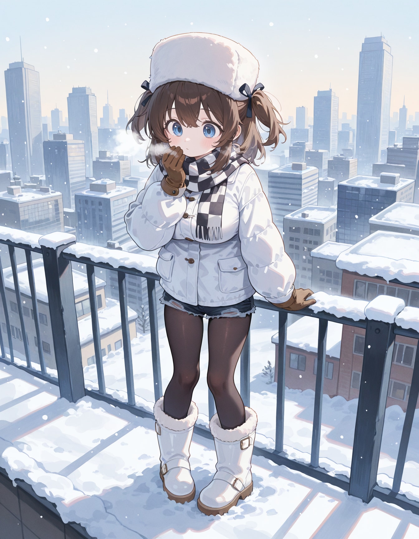 雪景色の少女