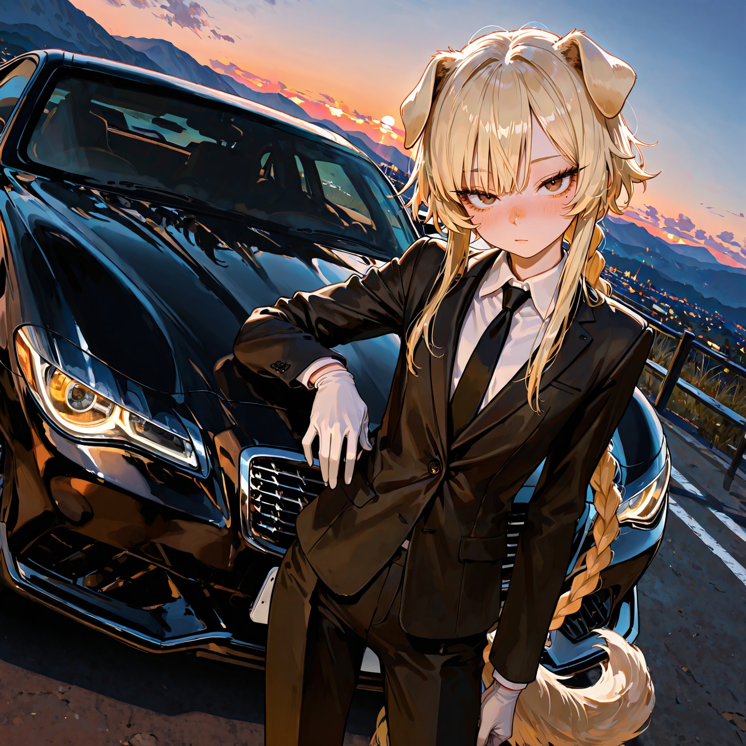 blackest luxury car