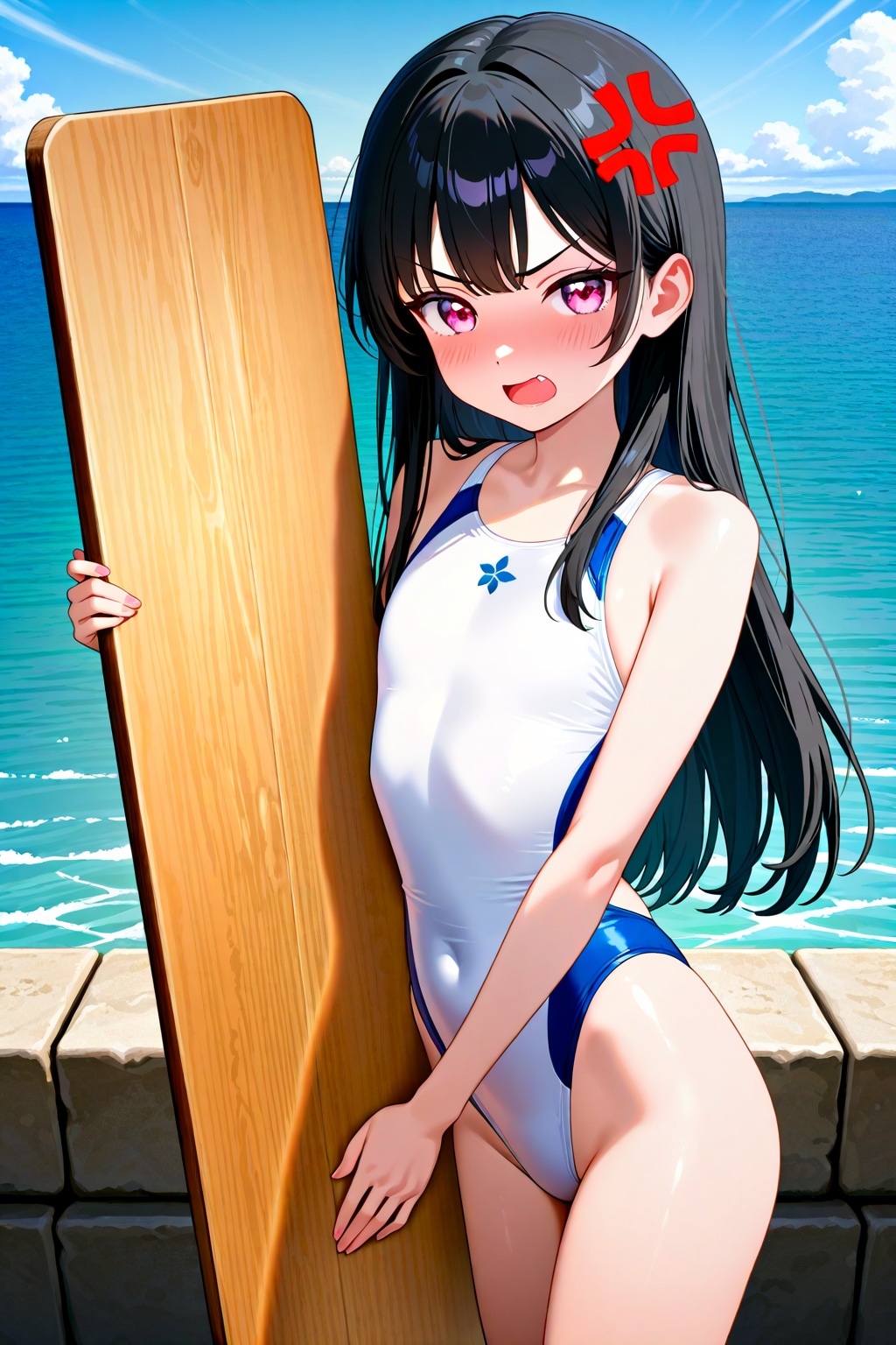 ぺたん娘競泳水着の板野ちゃん