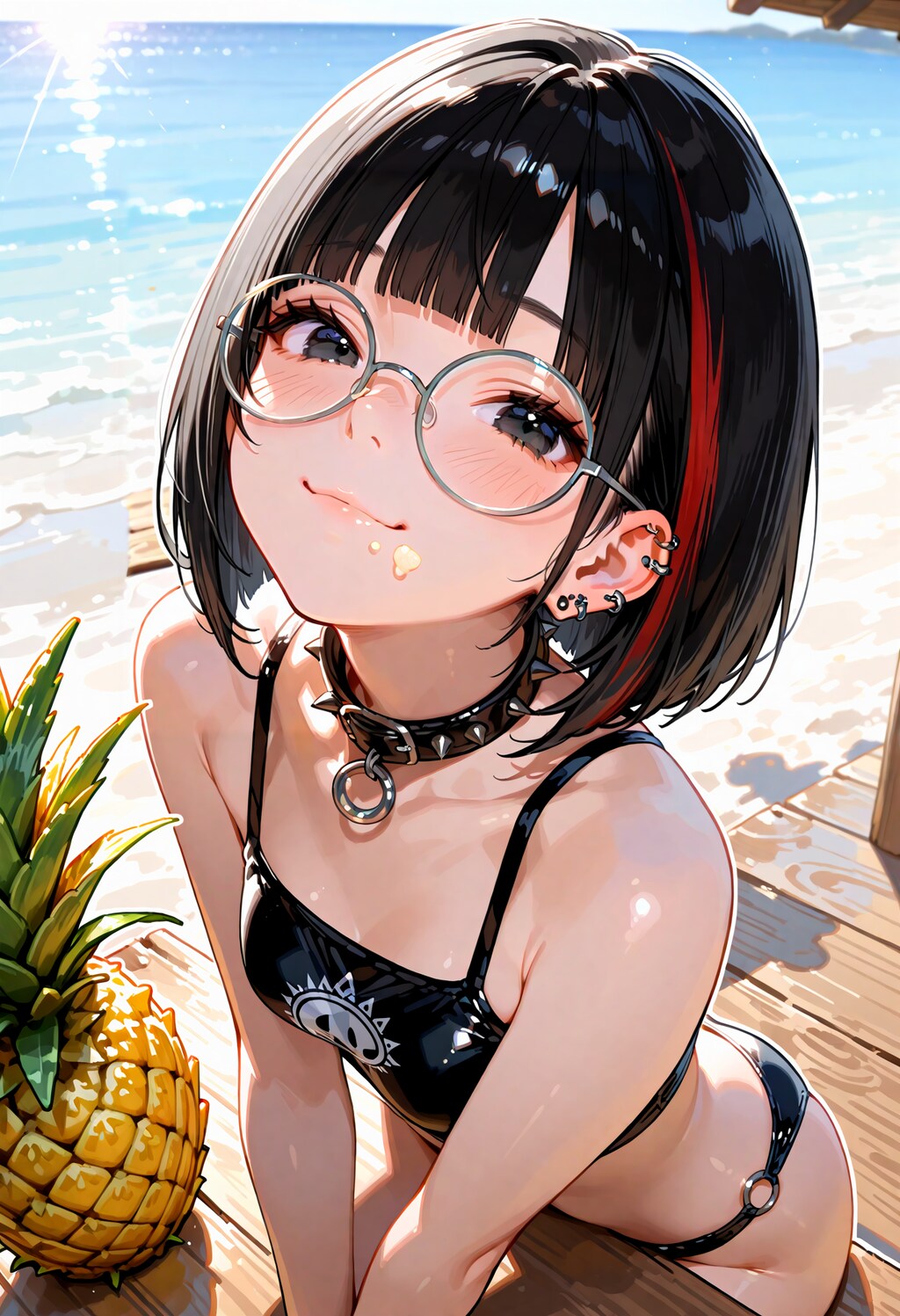 海水浴最終日。