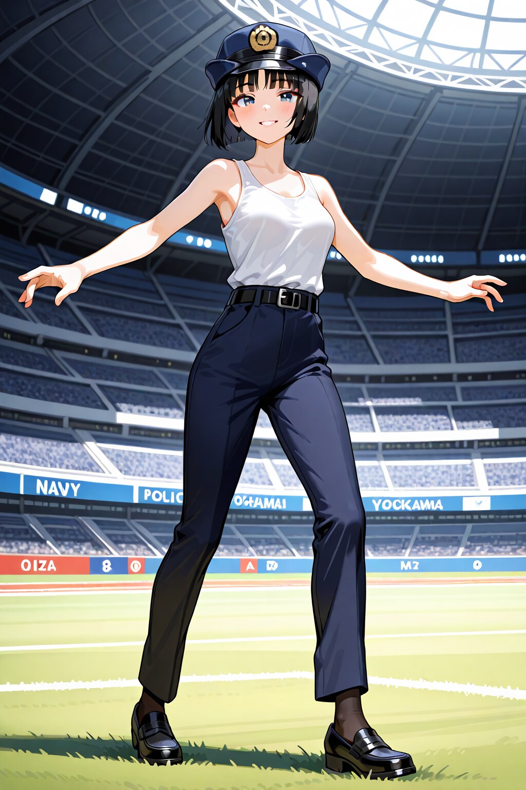 かっこかわいい婦警佐久間夏綺のサッカー