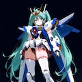 ガ○ダム？ロッ○マン？風ミク 3枚目