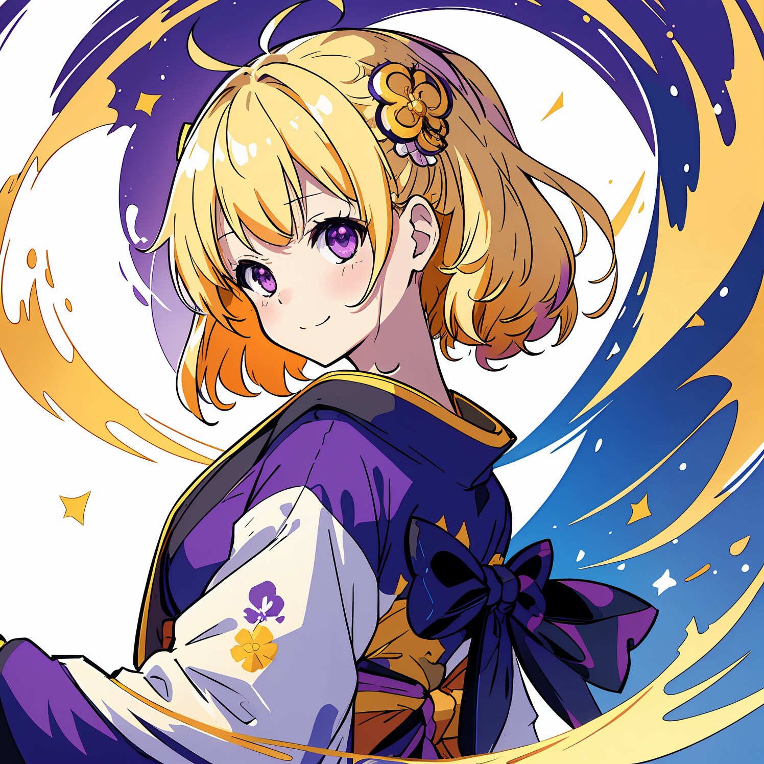 【和 - 着物】 金髪の少女
