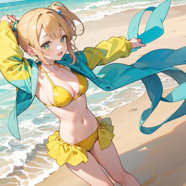 浜辺の女の子